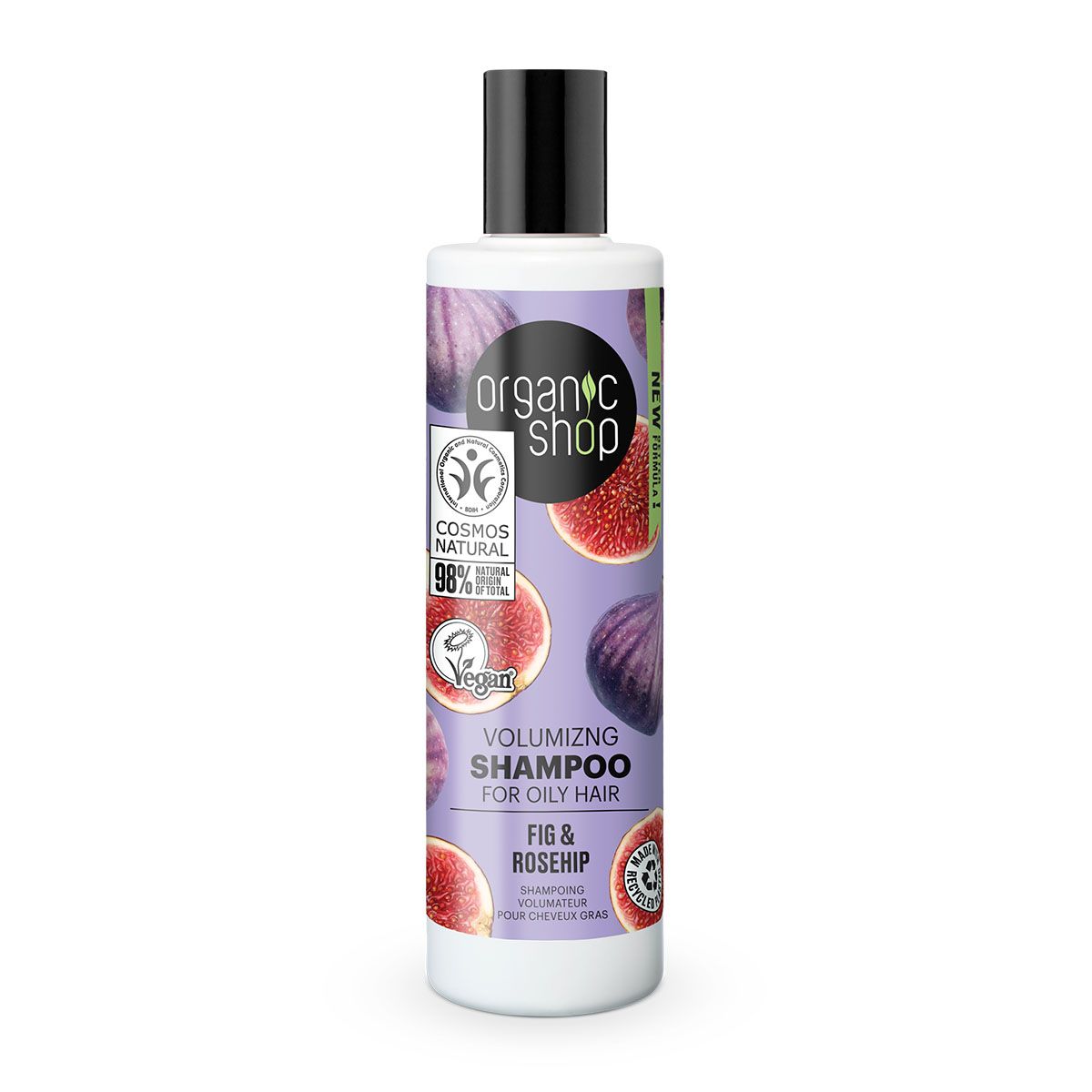 Organic Shop Objemový šampon na mastné vlasy Fíky a šípek 280 ml Organic Shop