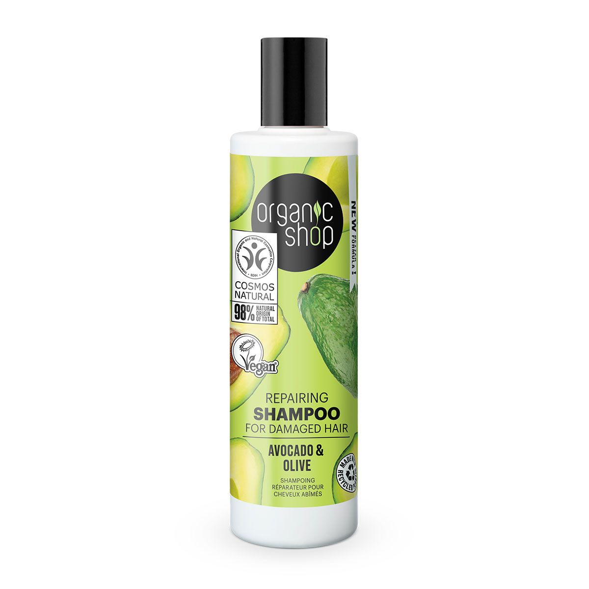 Organic Shop Regenerační šampon pro poškozené vlasy Avokádo a olivy 280 ml Organic Shop