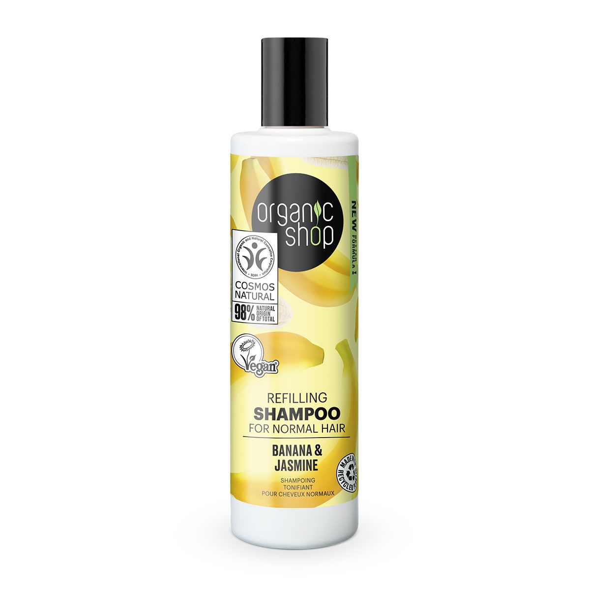 Organic Shop Vyživující šampon pro normální vlasy Banán a jasmín 280 ml Organic Shop