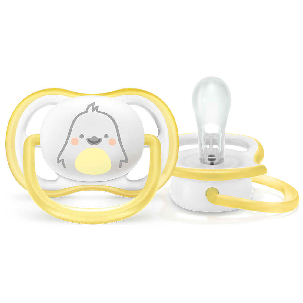 Philips Avent Šidítko Ultra air Tučňák 0–6 m 1 ks žluté Philips Avent