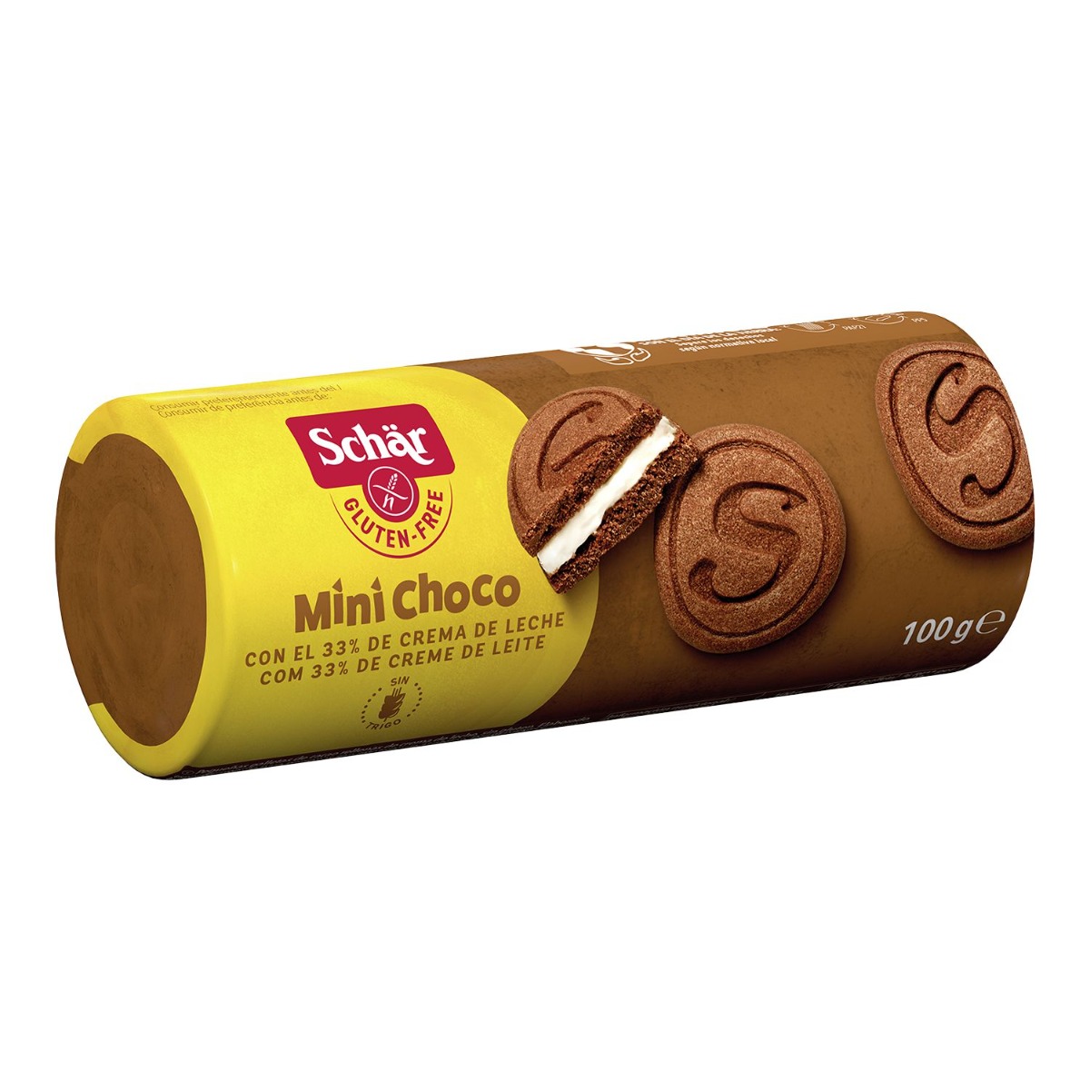 SCHÄR Mini Sorrisi kakaové sušenky bez lepku 100 g SCHÄR