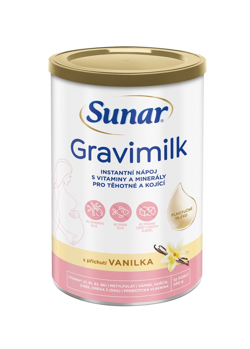 Sunar Gravimilk s příchutí vanilka 450 g Sunar Gravimilk