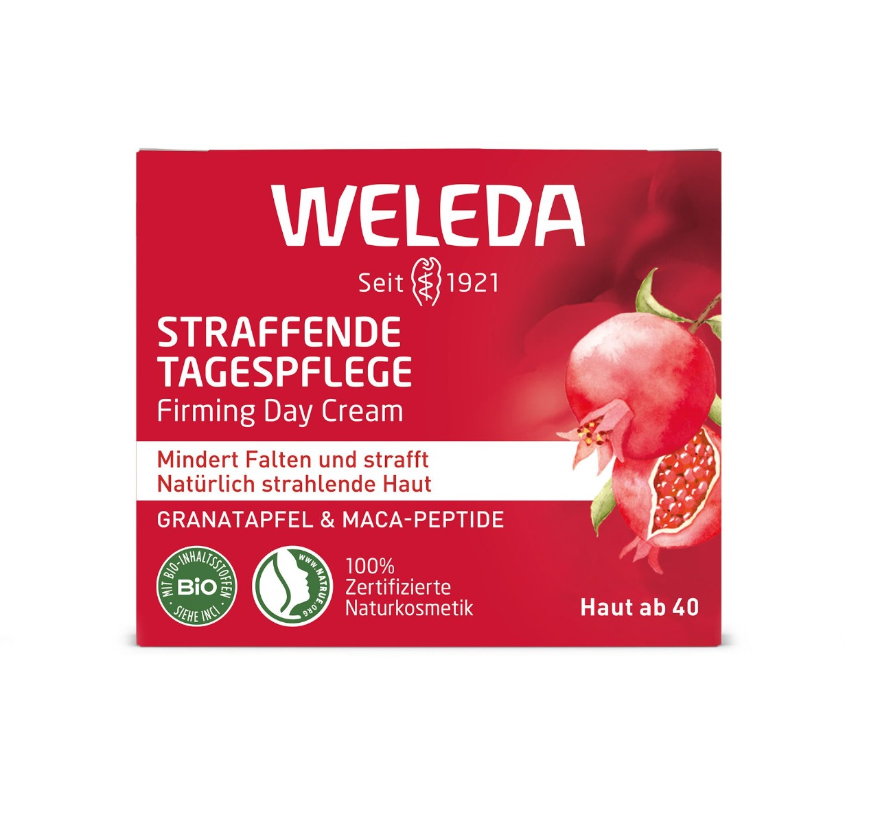 Weleda Zpevňující denní krém s granátovým jablkem a maca peptidy 40 ml Weleda