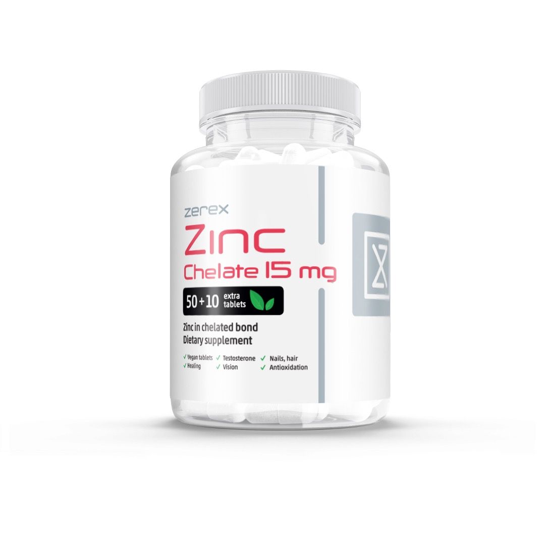 Zerex Zinek 15 mg v chelátové formě 60 tablet Zerex