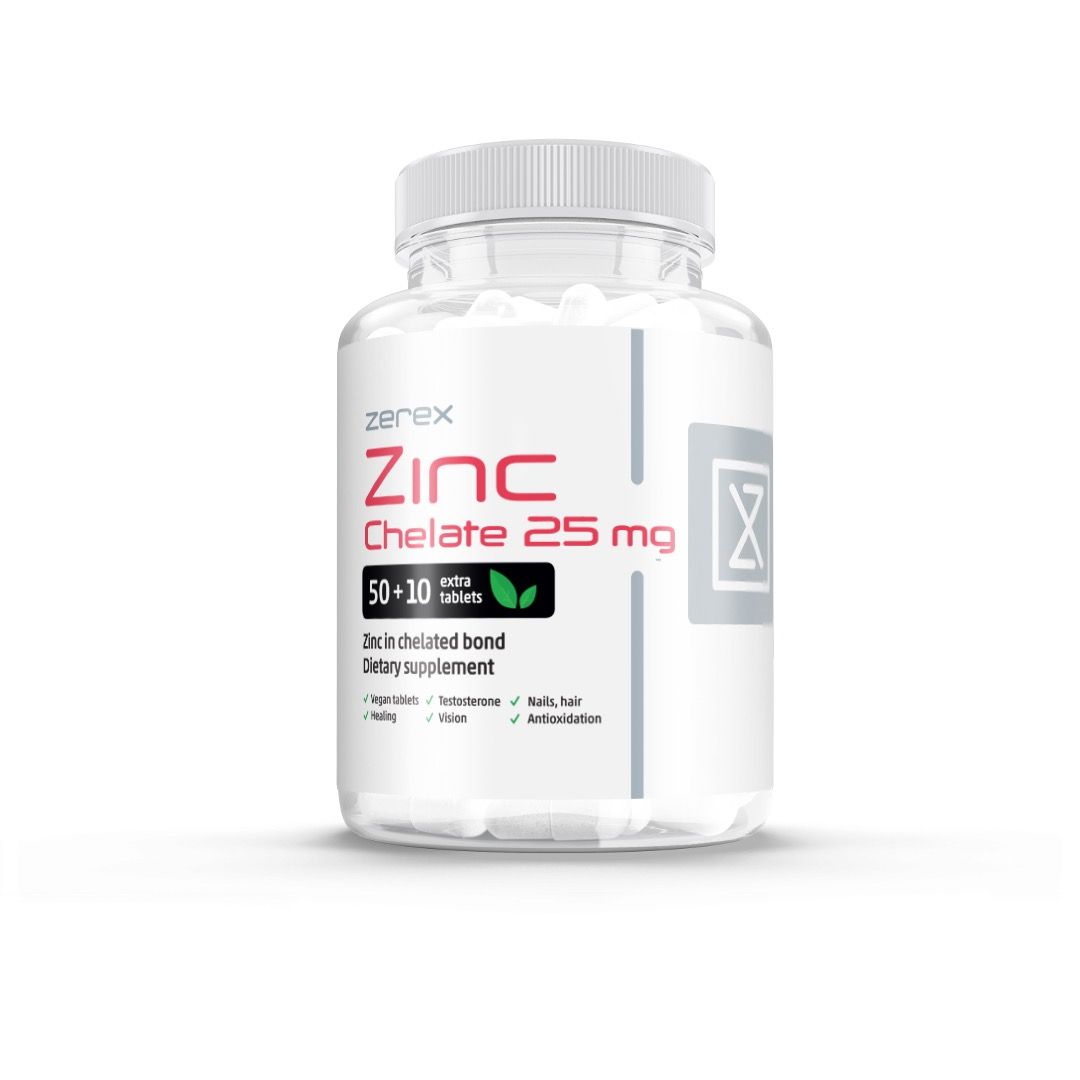 Zerex Zinek 25 mg v chelátové formě 60 tablet Zerex