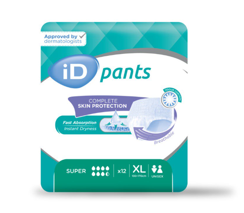 iD Pants X-Large Super plenkové kalhotky navlékací 12 ks iD