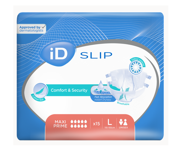 iD Slip Large Maxi Prime plenkové kalhotky s lepítky 15 ks iD