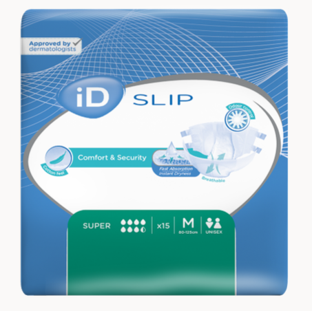 iD Slip Medium Super plenkové kalhotky s lepítky 15 ks iD