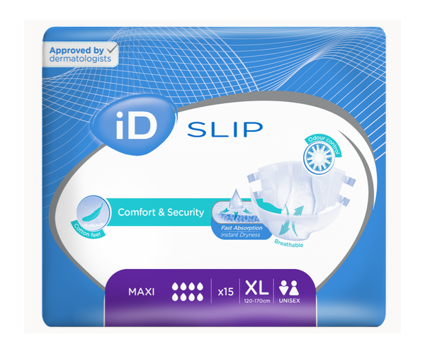 iD Slip X-Large Maxi plenkové kalhotky s lepítky 15 ks iD