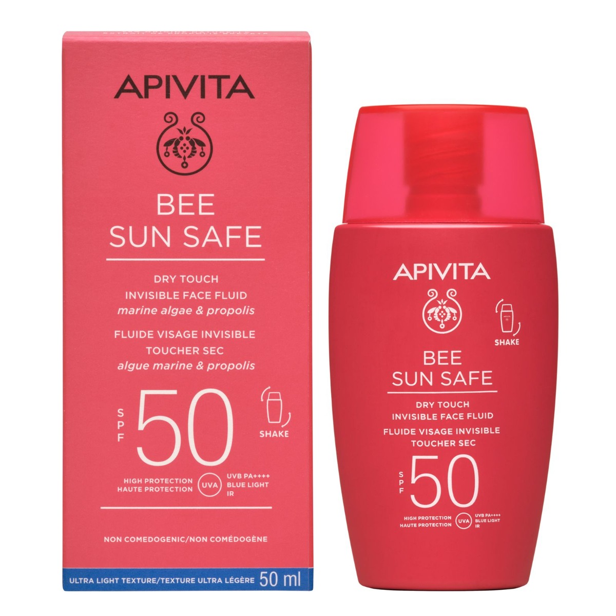 APIVITA Bee Sun Safe Dry Touch SPF50 neviditelný pleťový fluid 50 ml APIVITA