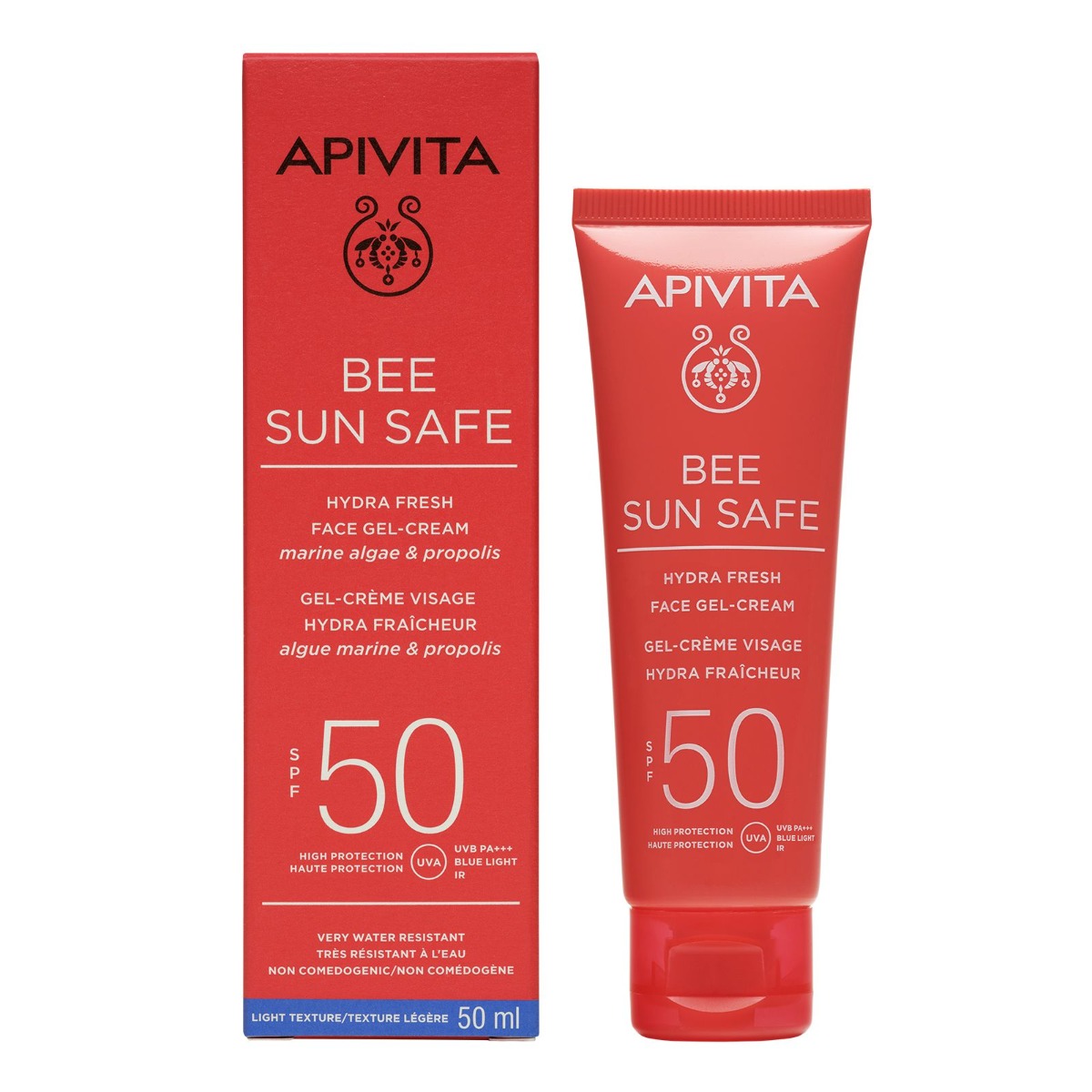 APIVITA Bee Sun Safe Hydra Fresh SPF50 pleťový gelový krém 50 ml APIVITA