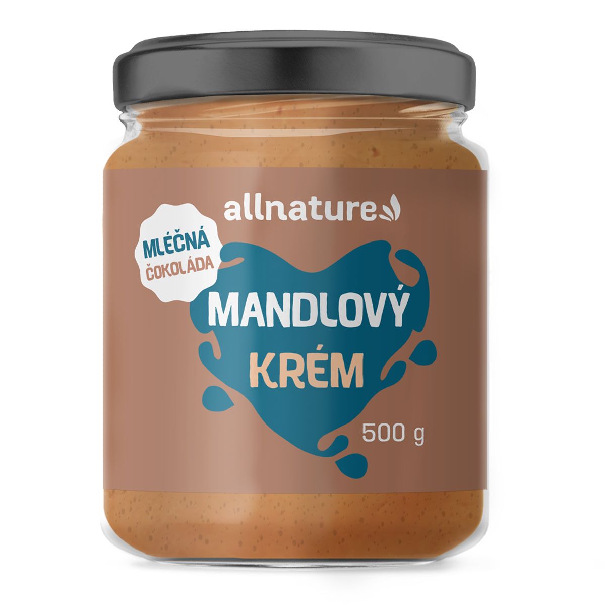 Allnature Mandlový krém s mléčnou čokoládou 500 g Allnature