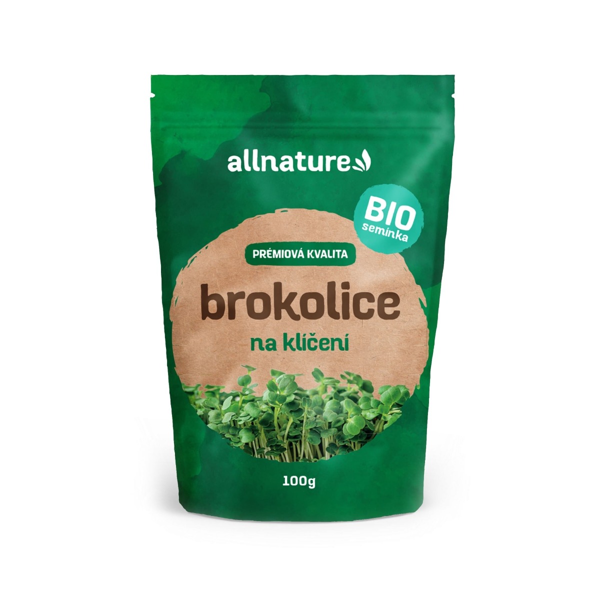 Allnature Semínka na klíčení brokolice BIO 100 g Allnature