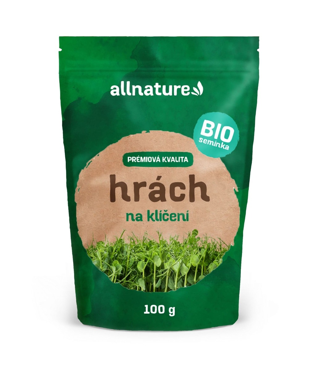 Allnature Semínka na klíčení hrách BIO 100 g Allnature