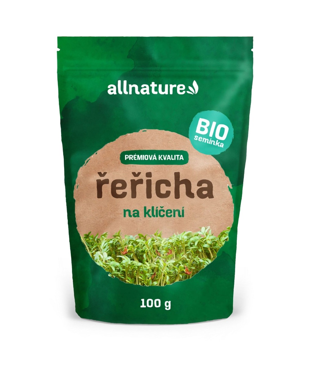 Allnature Semínka na klíčení řeřicha BIO 100 g Allnature