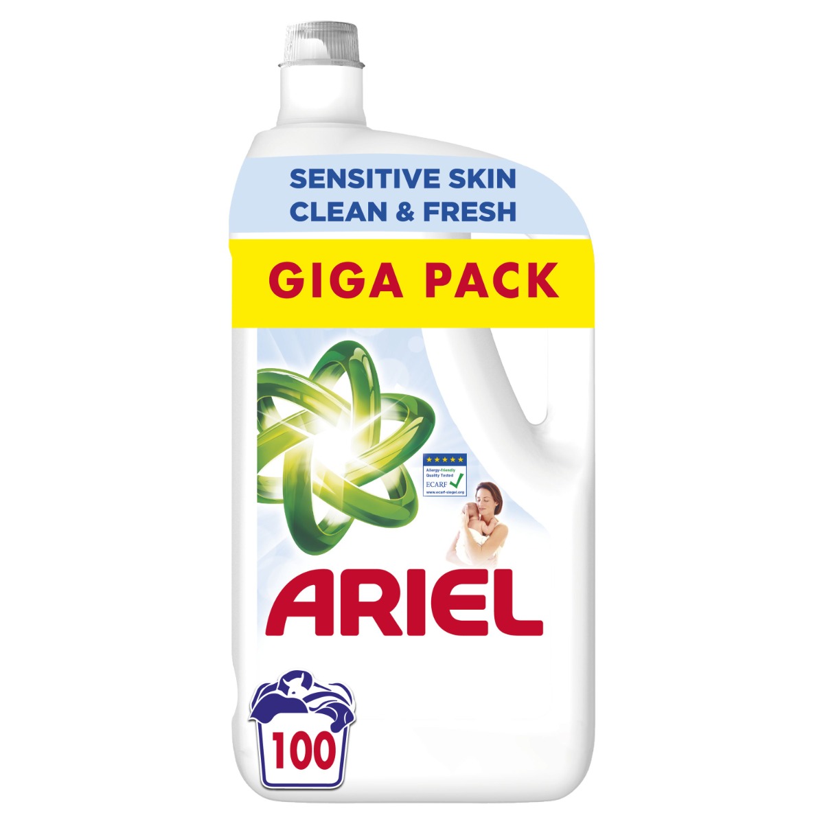 Ariel Sensitive Prací gel 5 l 100 praní Ariel