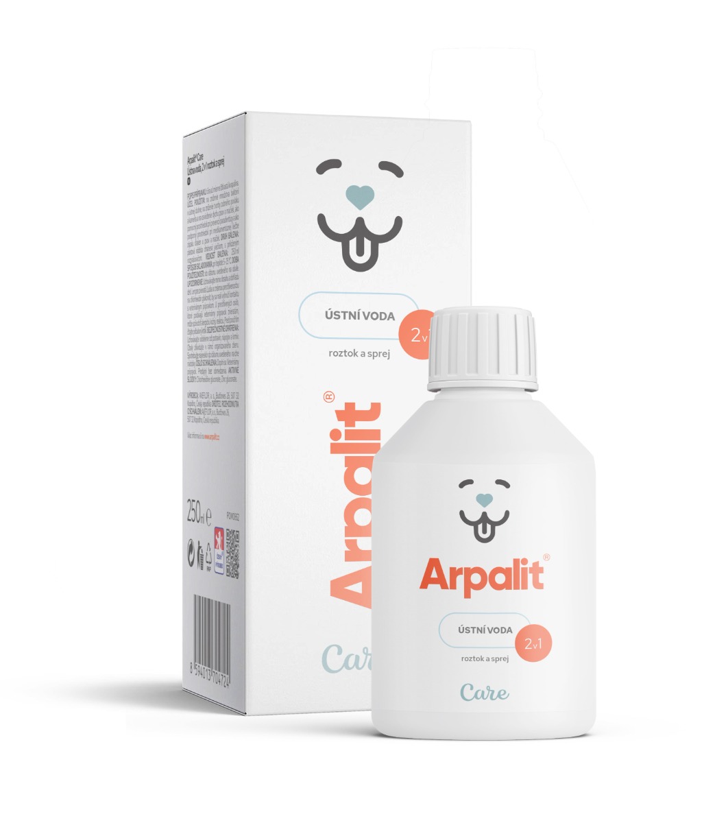 Arpalit Care Ústní voda 2v1 roztok a sprej 250 ml Arpalit