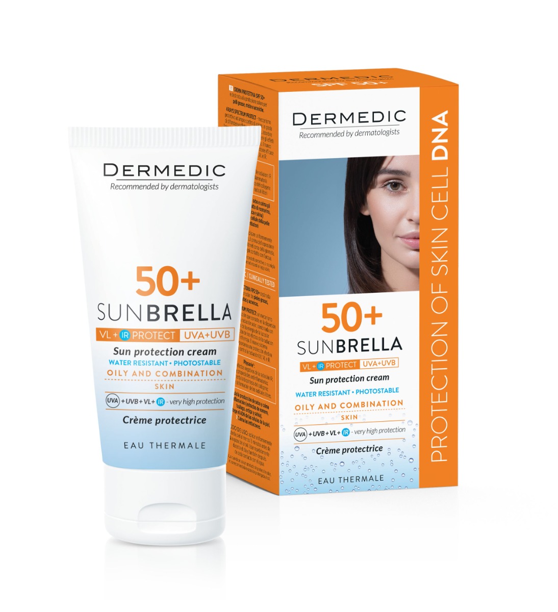 Dermedic Sunbrella Opalovací krém pro mastnou a smíšenou pleť SPF50+ 50 g Dermedic