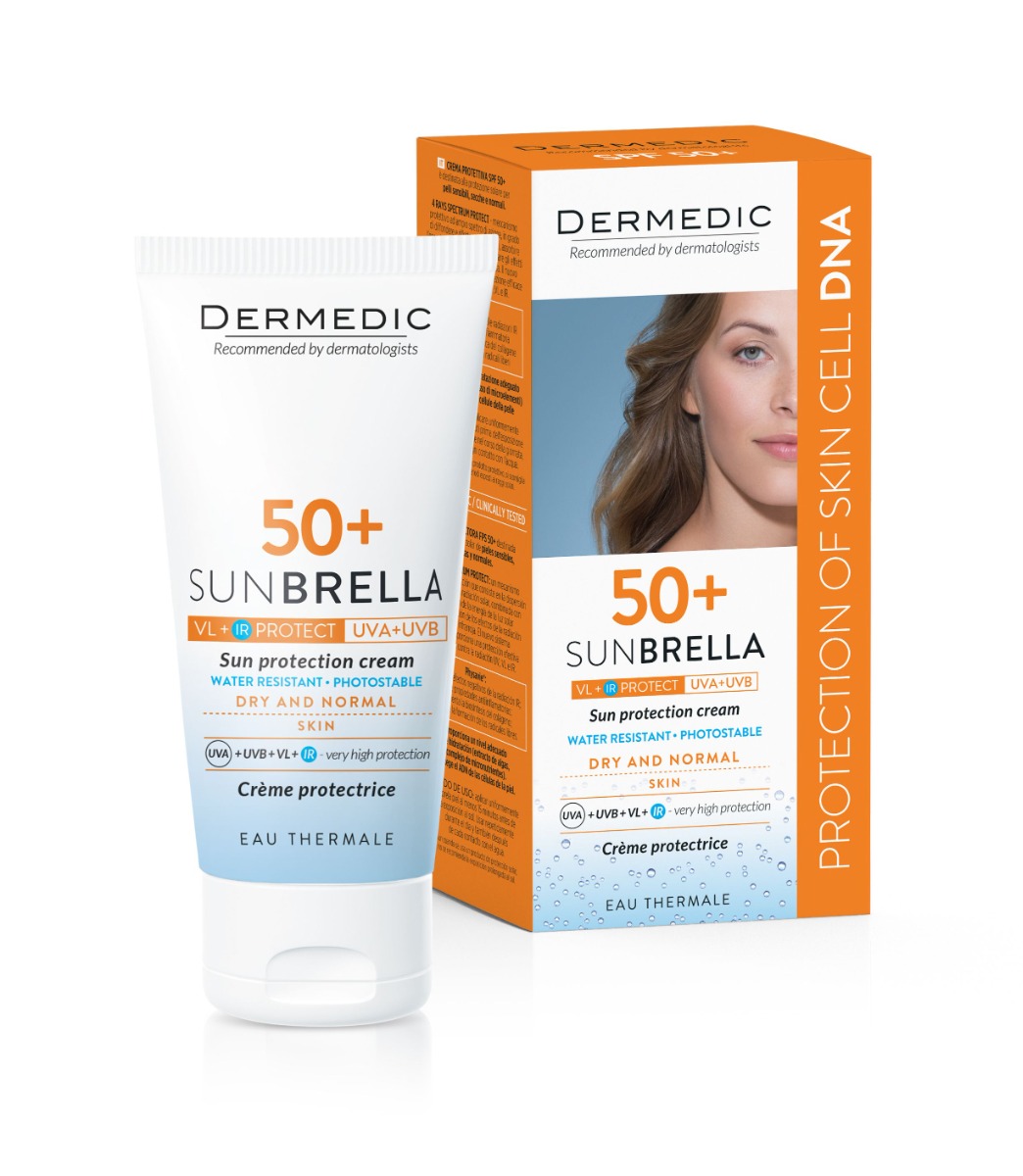 Dermedic Sunbrella Opalovací krém pro suchou a normální pleť SPF50+ 50 g Dermedic