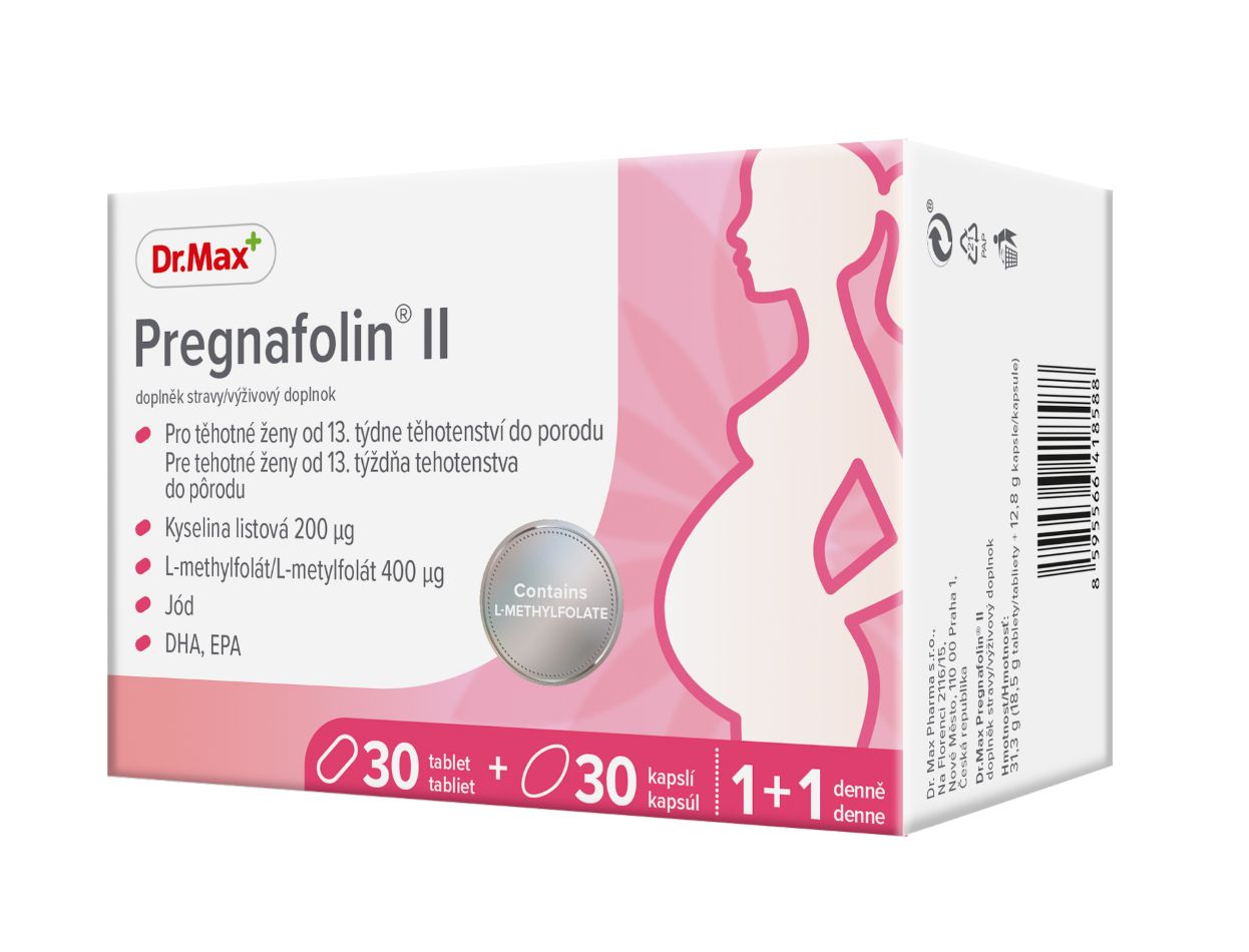 Dr.Max Pregnafolin II 30 tablet + 30 kapslí Dr.Max