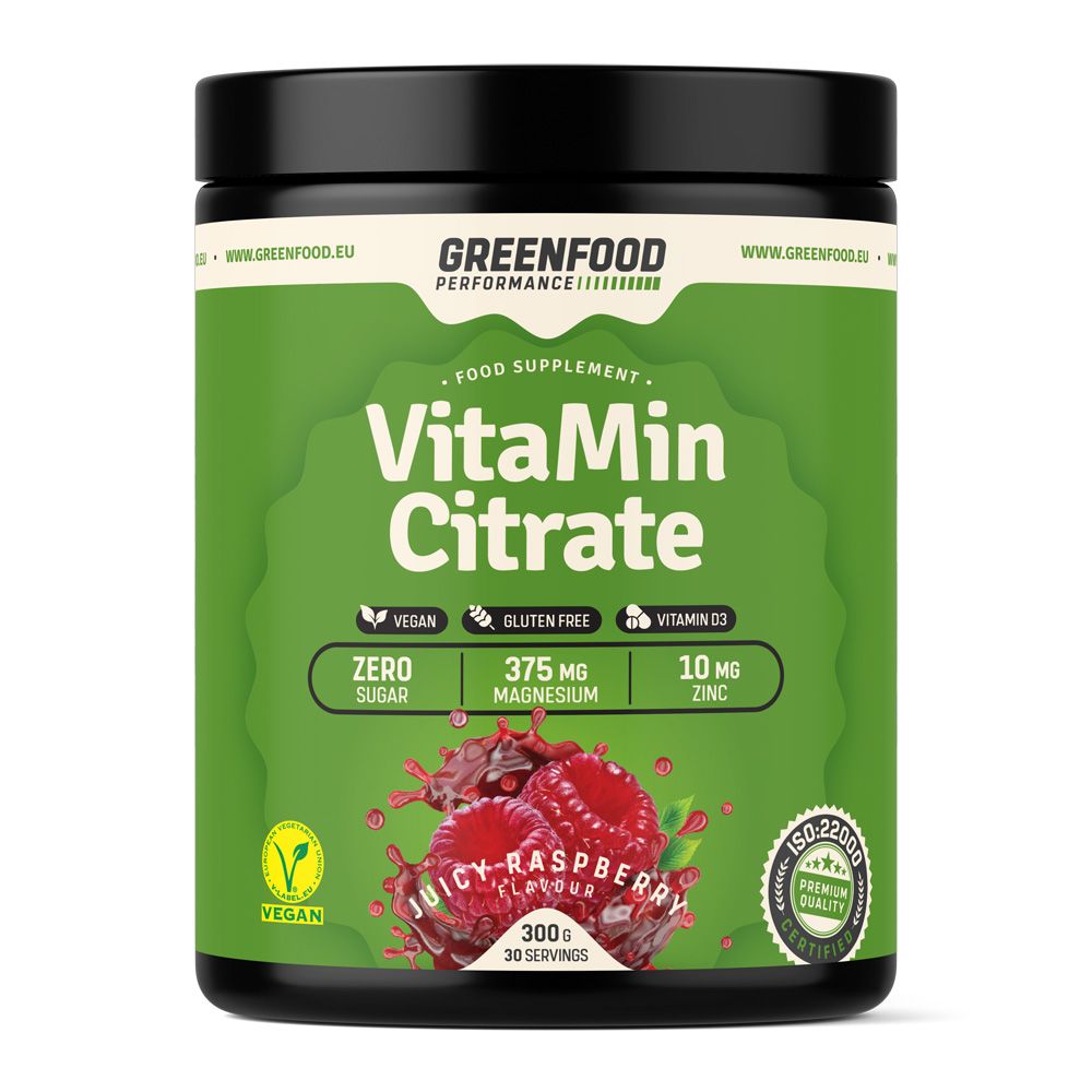 GreenFood Performance VitaMin Citrate Juicy malina 300 g GreenFood Performance