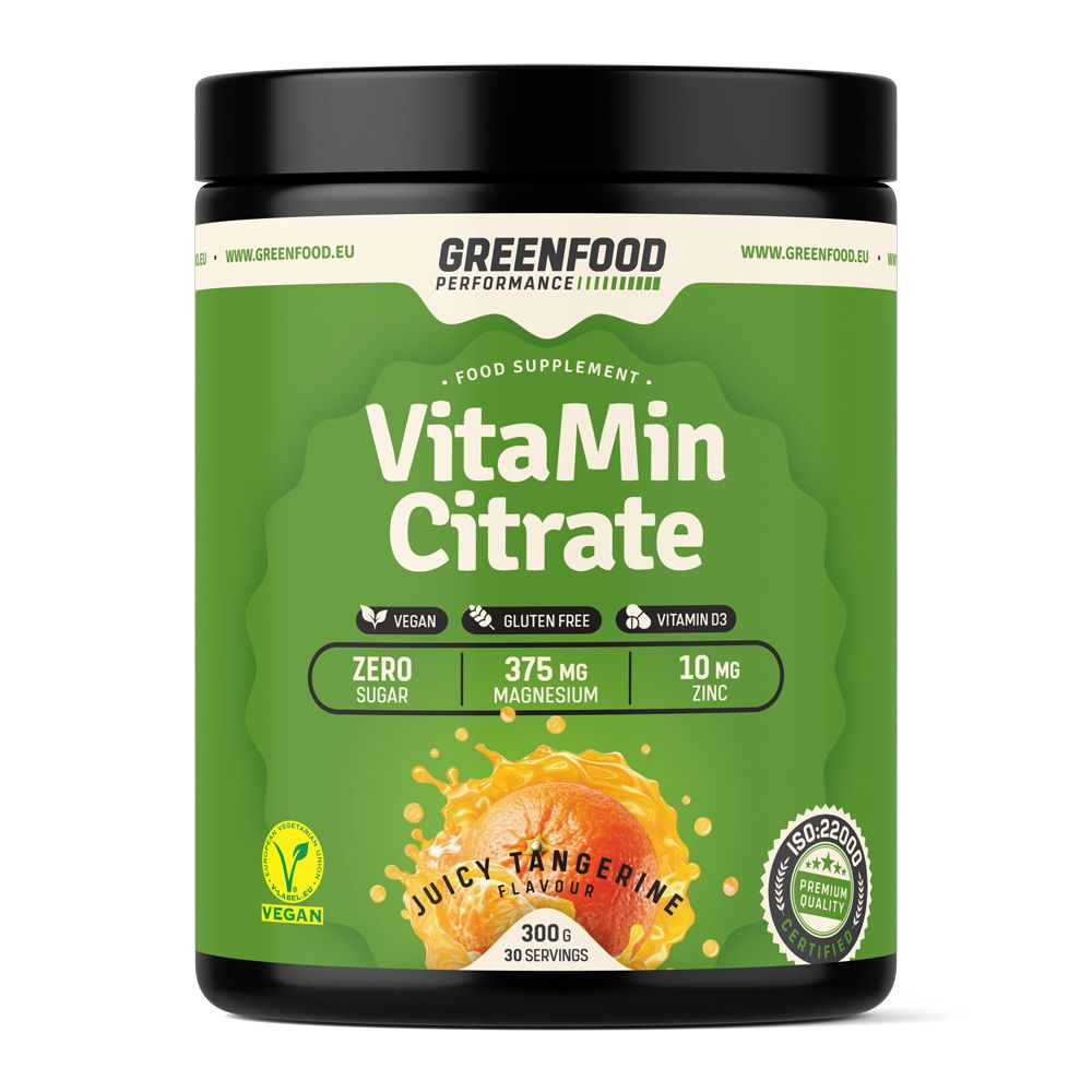 GreenFood Performance VitaMin Citrate Juicy mandarinka 300 g GreenFood Performance