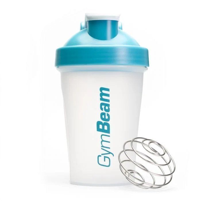 GymBeam Šejkr Blend Bottle průsvitně-modrý 400 ml GymBeam