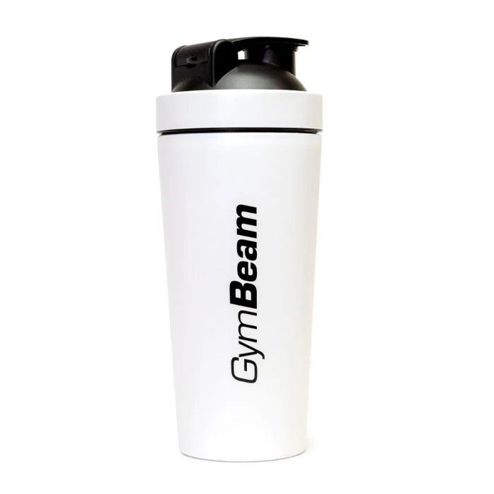 GymBeam Šejkr Steel White 750 ml GymBeam