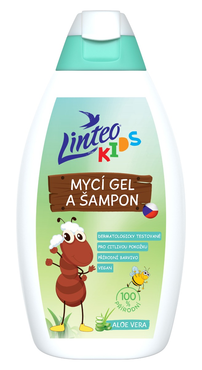 Linteo Kids Mycí gel a šampon 425 ml Linteo