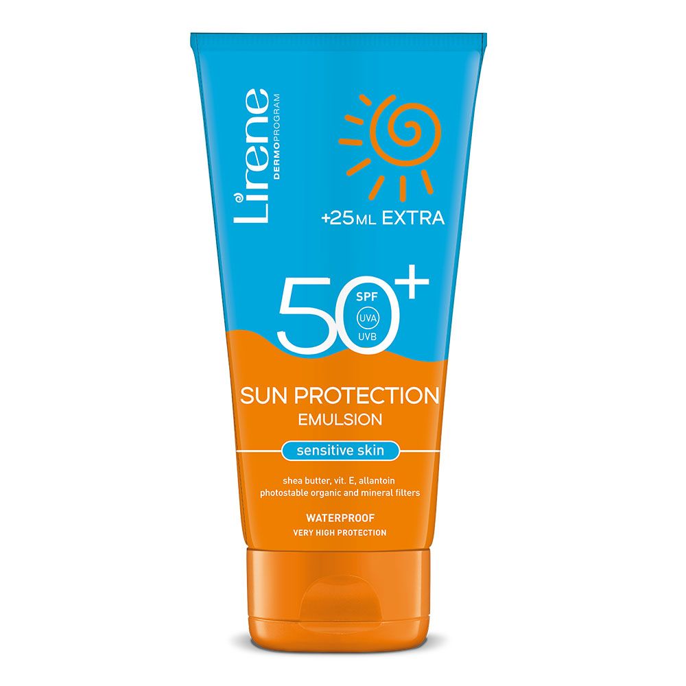 Lirene Hydratační opalovací emulze pro citlivou pleť SPF50+ 150+25 ml Lirene