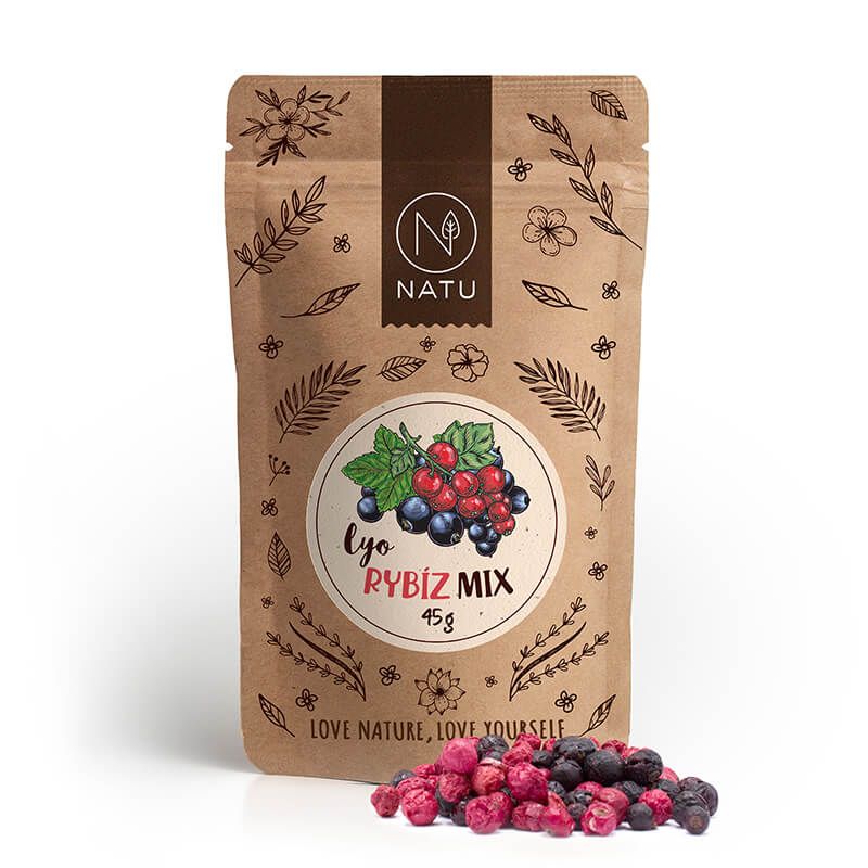 NATU Lyo mix rybíz 45 g NATU