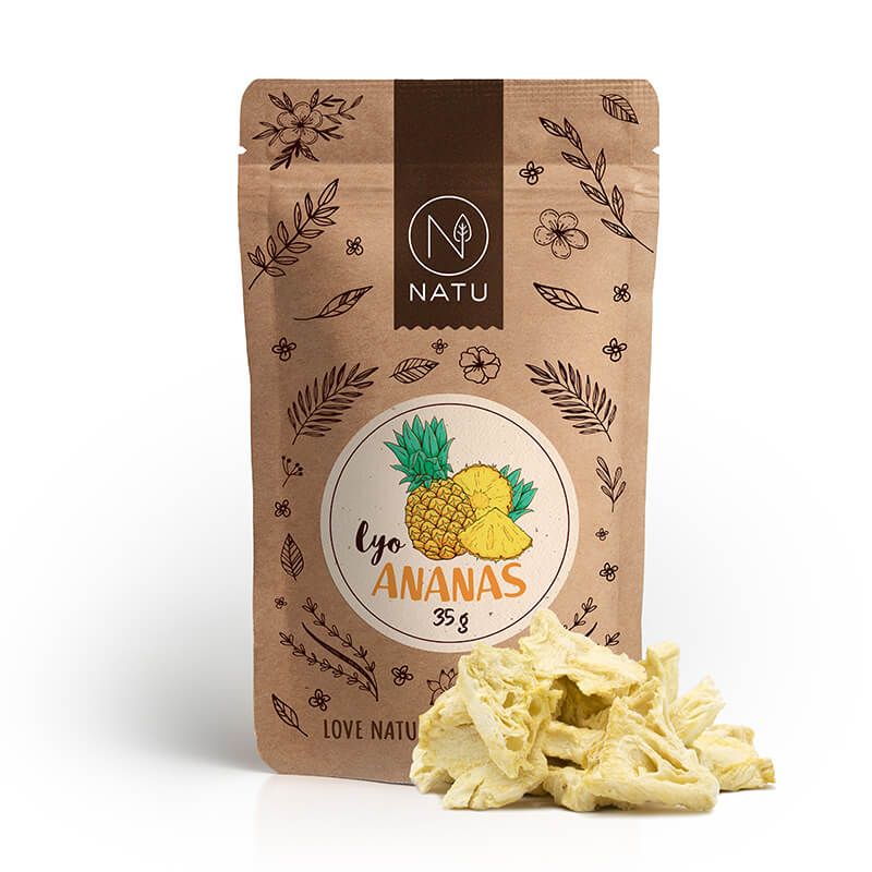 NATU Lyofilizovaný ananas 35 g NATU