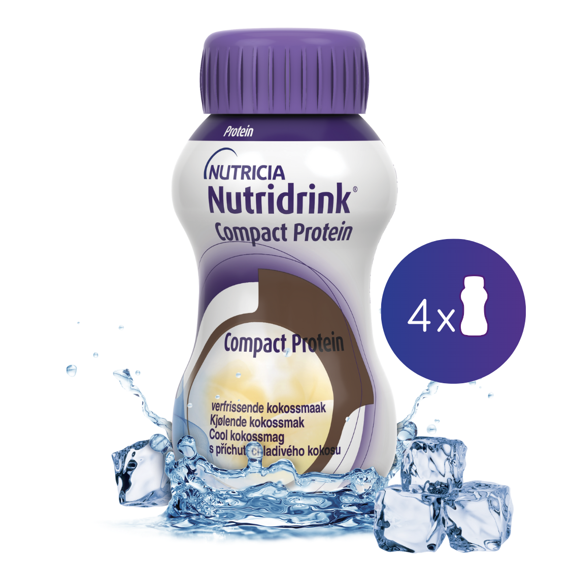 Nutridrink Compact Protein chladivý kokos 4x125 ml Nutridrink