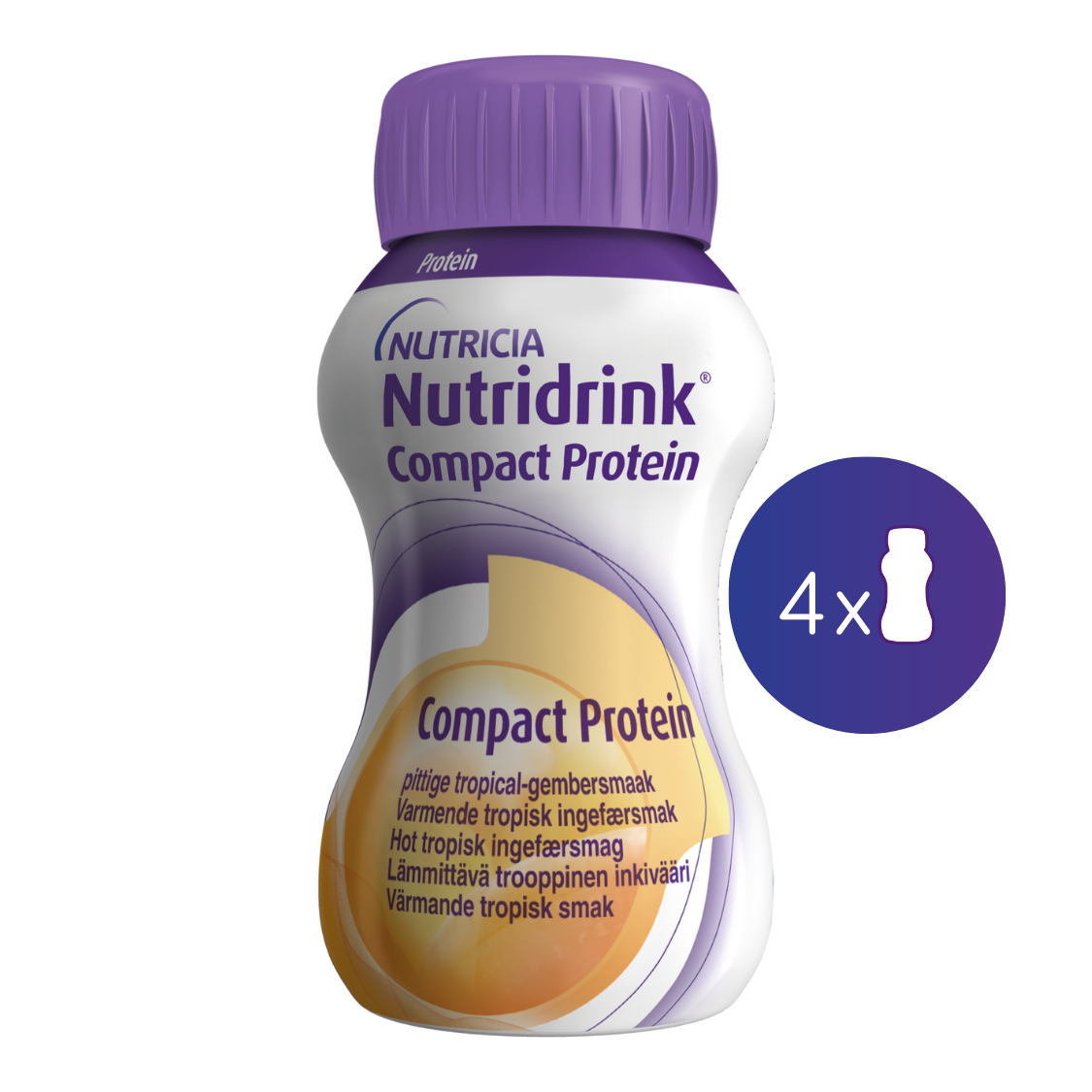 Nutridrink Compact Protein hřejivý zázvor 4x125 ml Nutridrink
