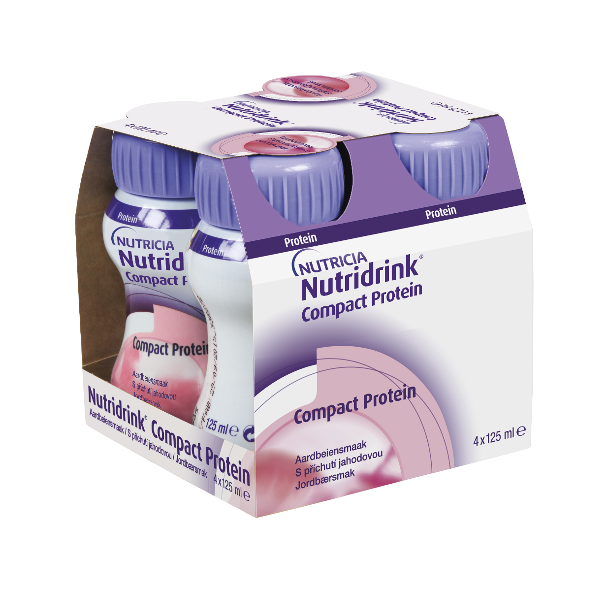 Nutridrink Compact Protein jahoda 4x125 ml Nutridrink