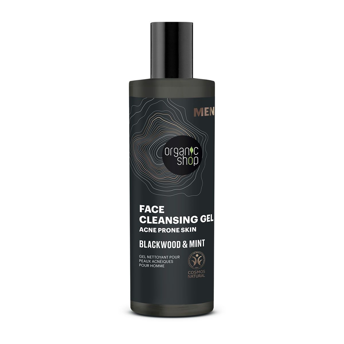 Organic Shop Čisticí gel na pleť se sklonem k akné Blackwood a máta 200 ml Organic Shop