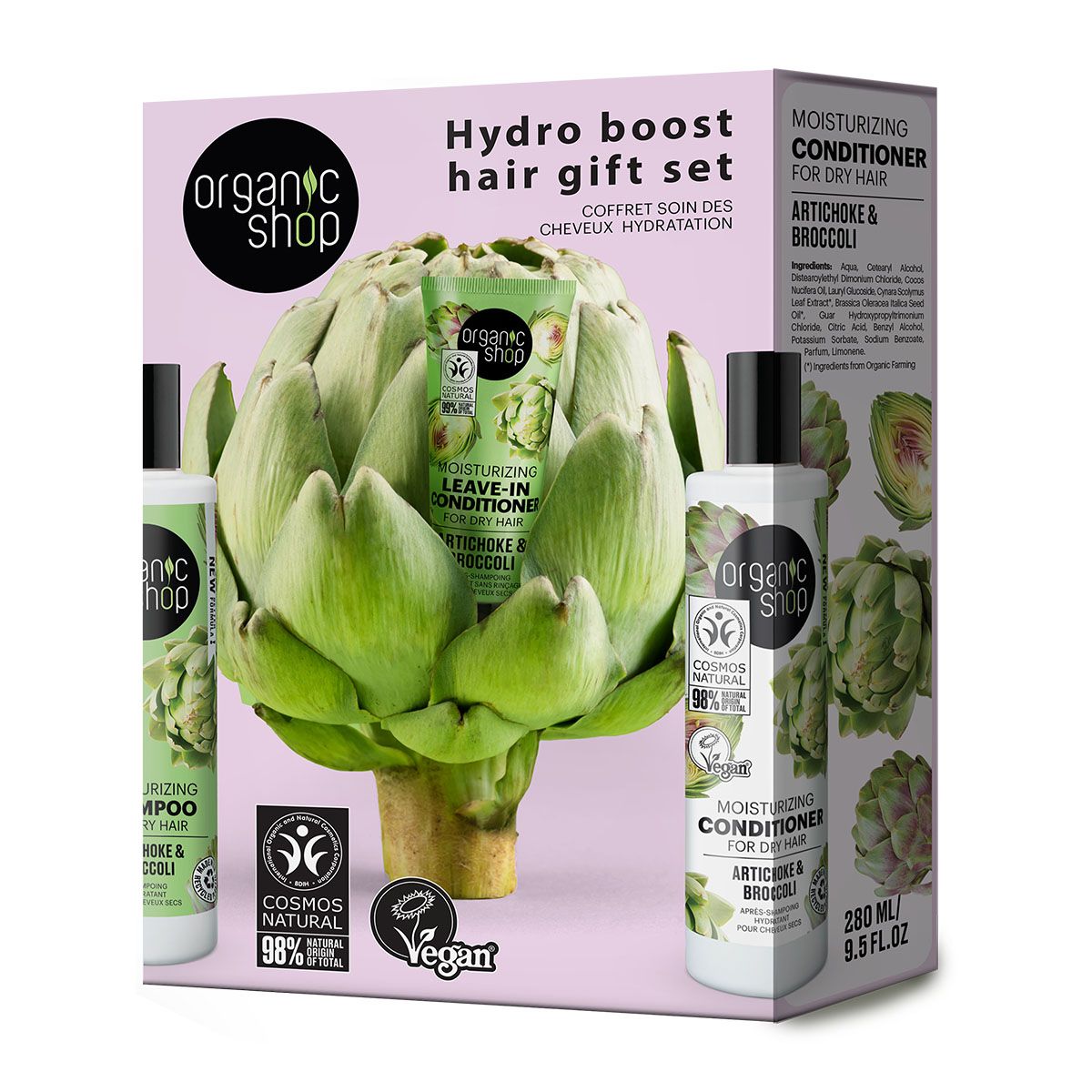Organic Shop Hydro boost dárková sada pro vlasy Organic Shop