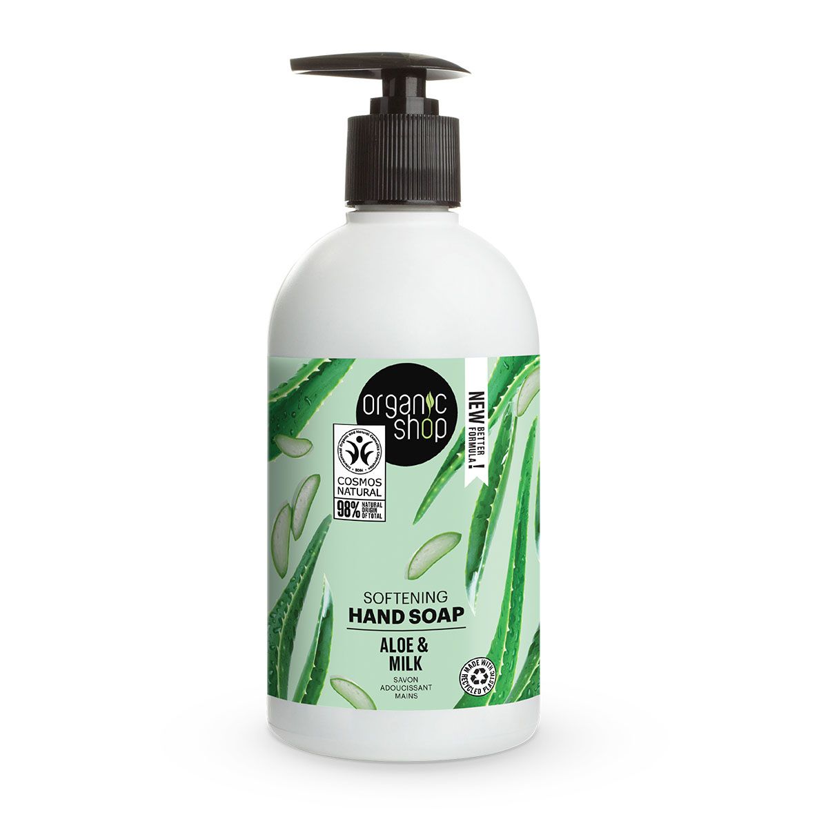 Organic Shop Zjemňující mýdlo na ruce Aloe a mléko 500 ml Organic Shop