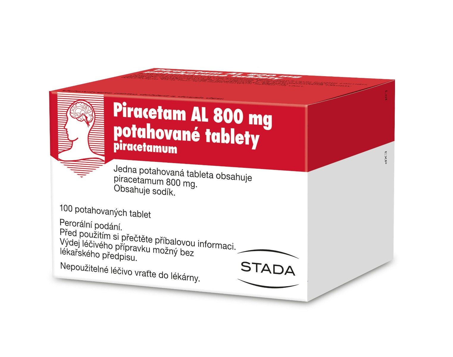 Piracetam AL 800 mg 100 potahovaných tablet Piracetam