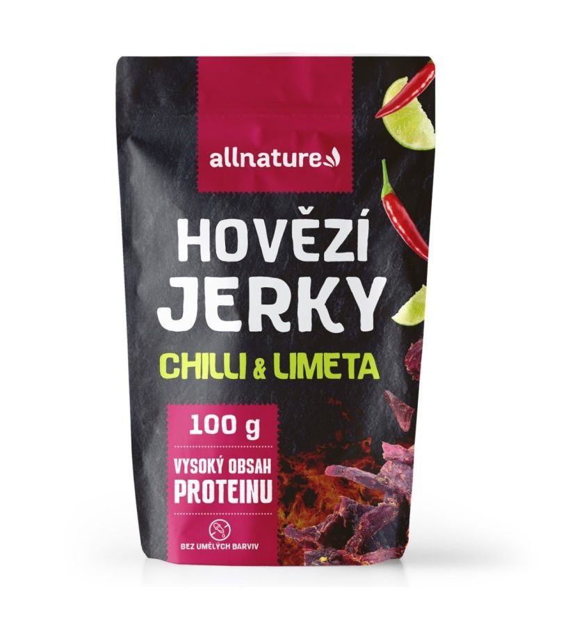 Allnature BEEF Chilli & Lime Jerky sušené hovězí maso 100 g Allnature