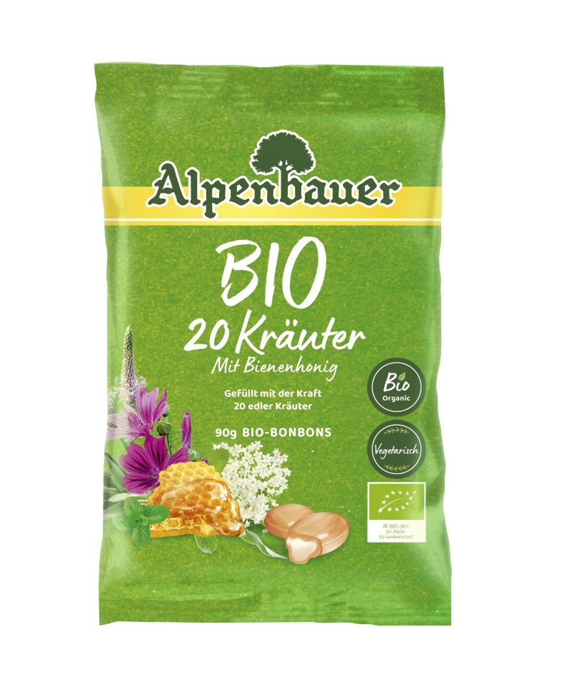 Alpenbauer Bonbóny 20 bylinek BIO 90 g Alpenbauer