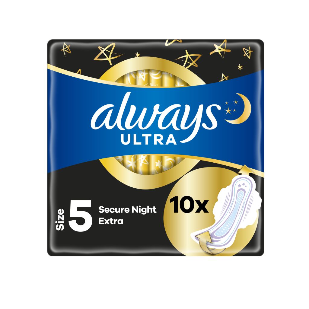 Always 5 Secure Night Extra Protection vložky 10 ks Always