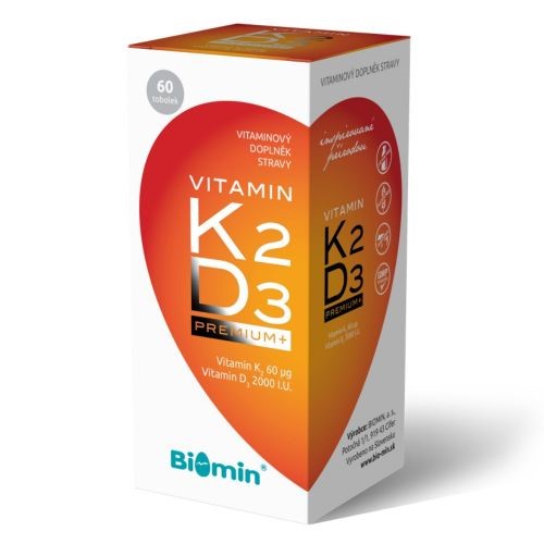Biomin Vitamin K2 + D3 PREMIUM+ 60 tobolek Biomin