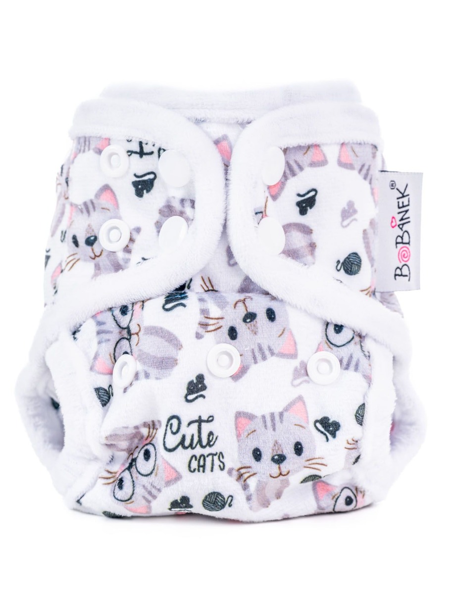 Bobánek Novorozenecké svrchní kalhotky extra jemné patentky 1 ks cute cats Bobánek