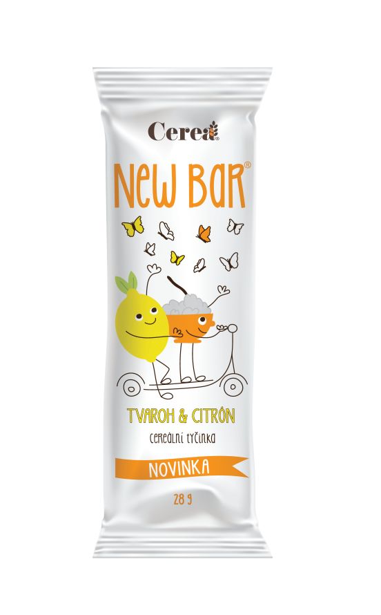 Cerea New Bar Tvaroh & citrón cereální tyčinka 28 g Cerea