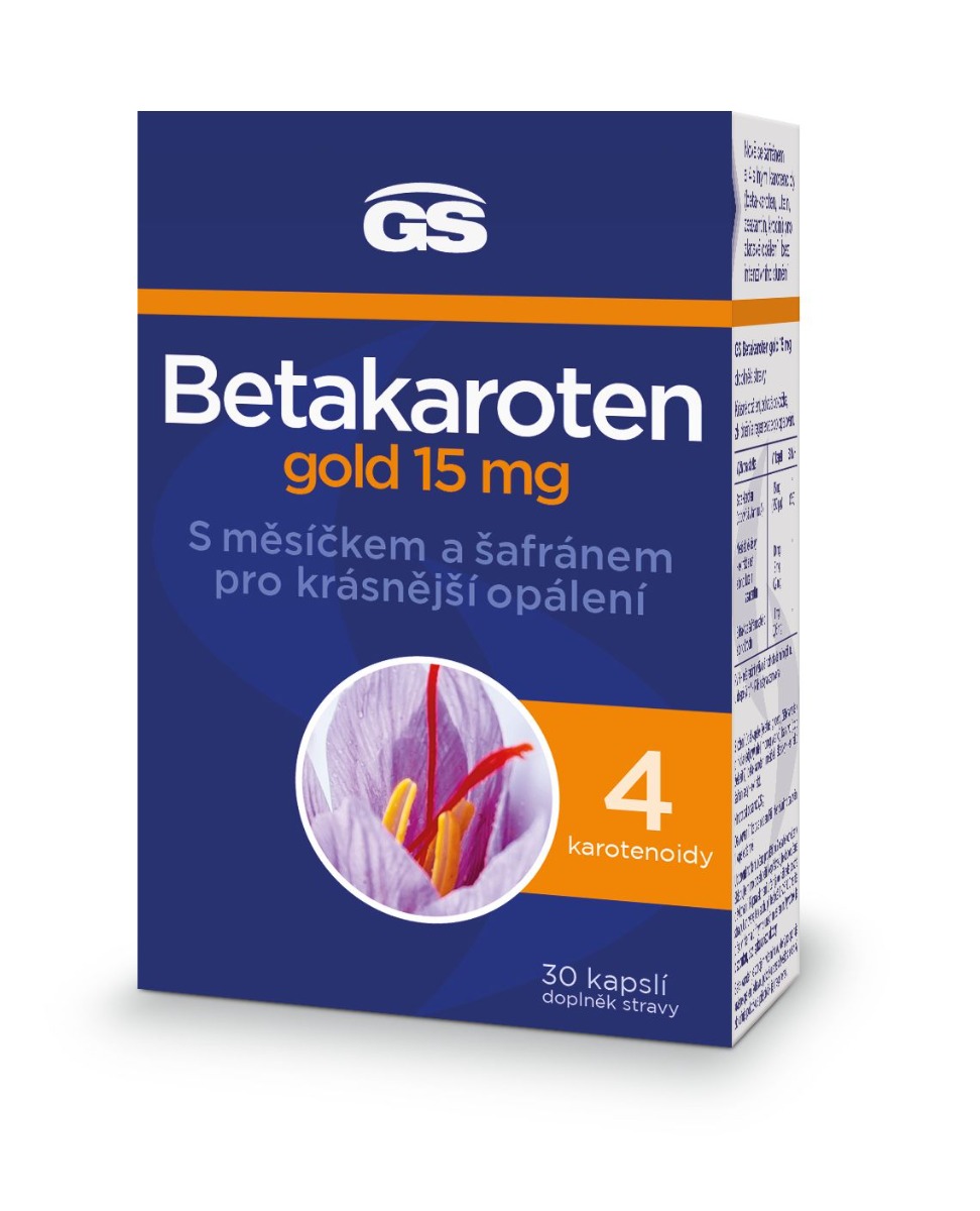 GS Betakaroten gold 15 mg 30 kapslí GS