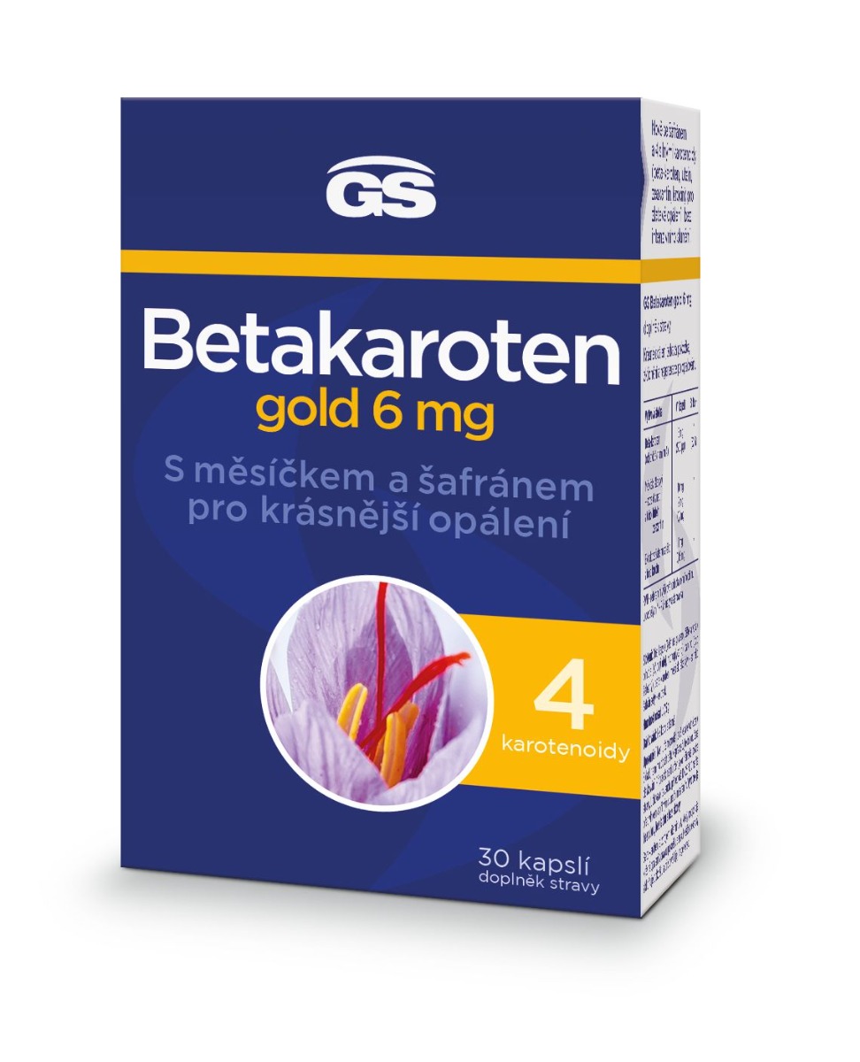 GS Betakaroten gold 6 mg 30 kapslí GS