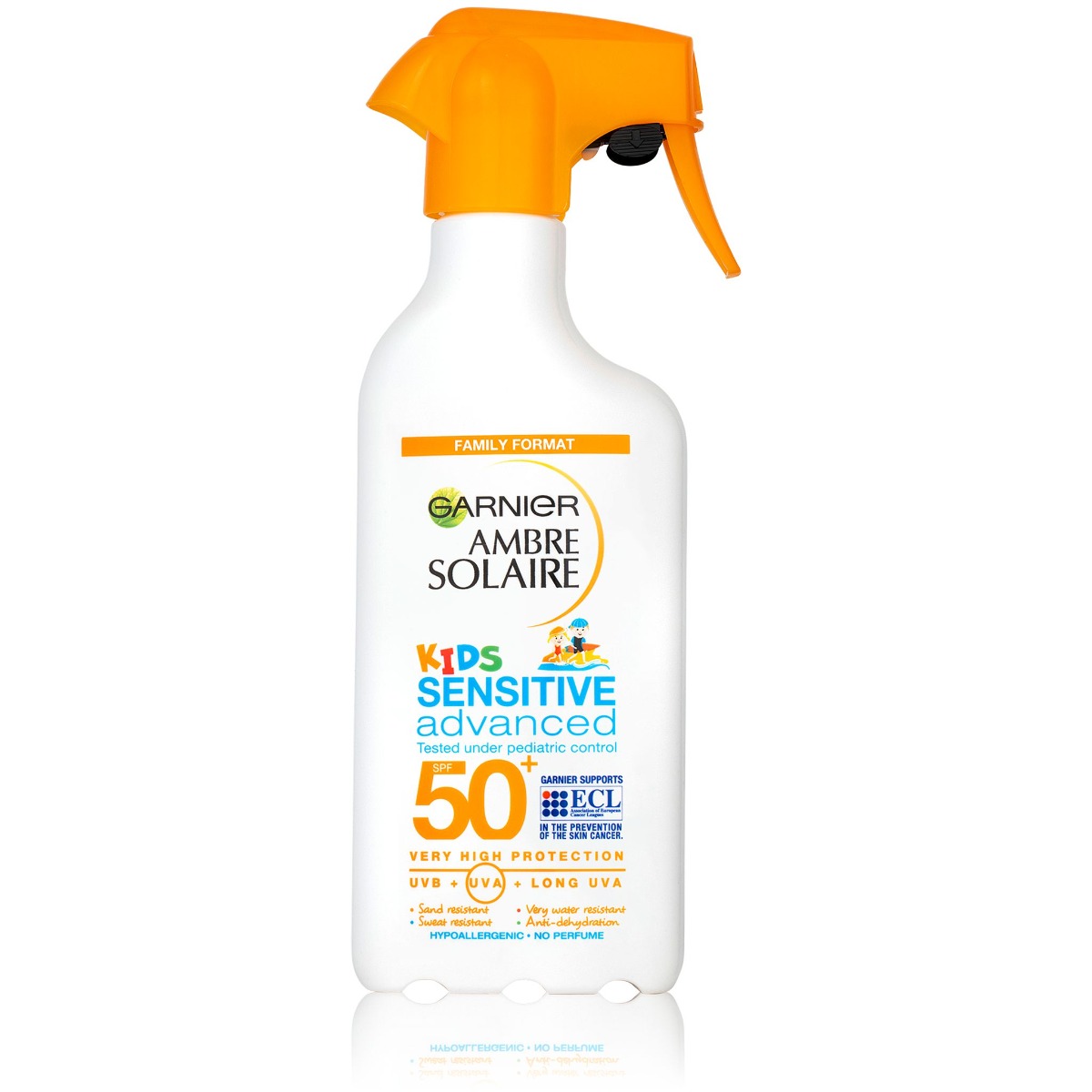 Garnier Ambre Solaire Sensitive Advanced Kids SPF50+ ochranný sprej pro děti 270 ml Garnier