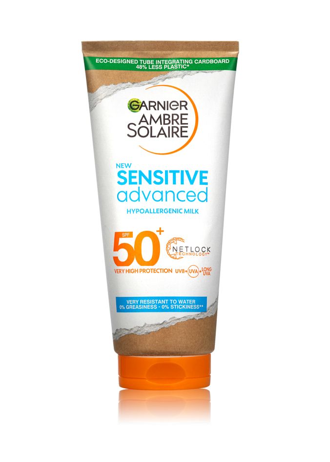 Garnier Ambre Solaire Sensitive Advanced SPF50+ opalovací mléko 175 ml Garnier