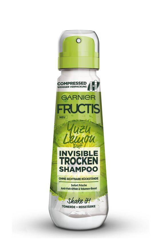 Garnier Fructis Neviditelný suchý šampon s vůní yuzu citrónu 100 ml Garnier